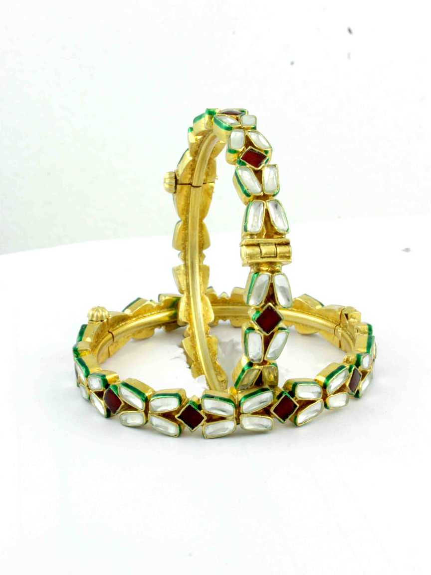 BANGLES in JADAU KUNDAN Style | Design - 11361
