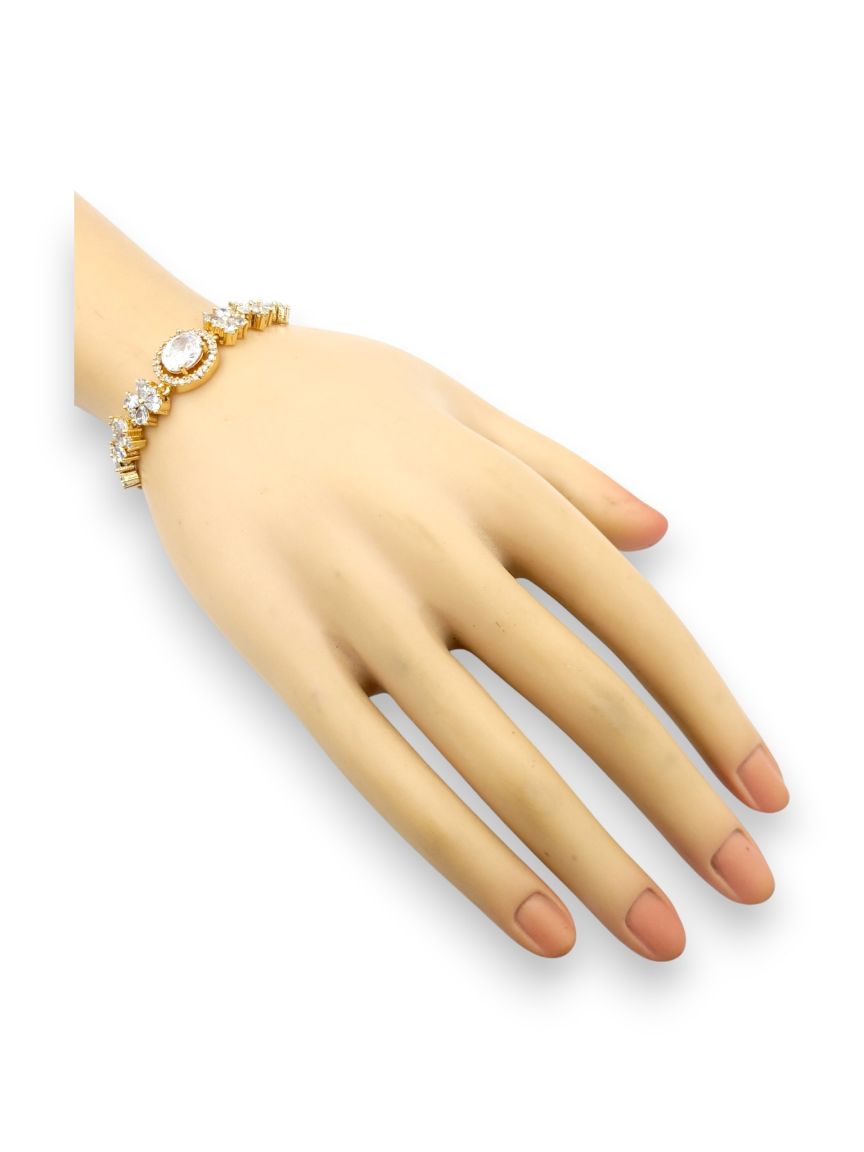 BRACELET IN CZ AD AMERICAN DIAMOND STYLE | DESIGN - 23751