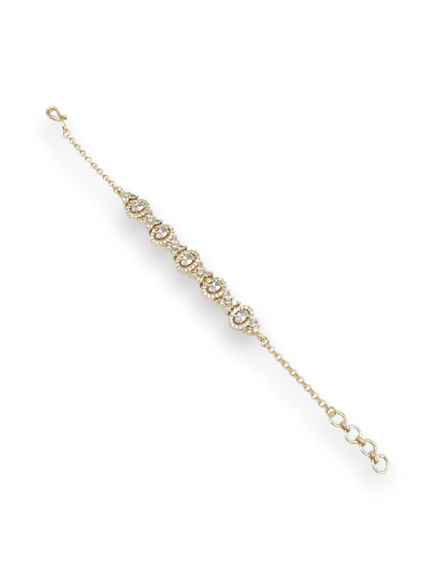 BRACELET IN CZ AD AMERICAN DIAMOND STYLE | DESIGN - 24299