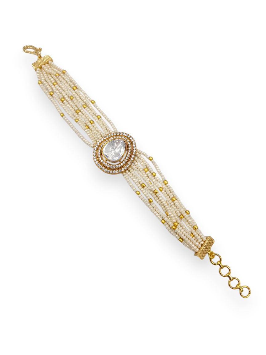 BRACELET IN JADAU KUNDAN STYLE | DESIGN - 22979