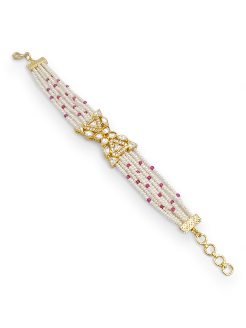 BRACELET IN JADAU KUNDAN STYLE | DESIGN - 23147
