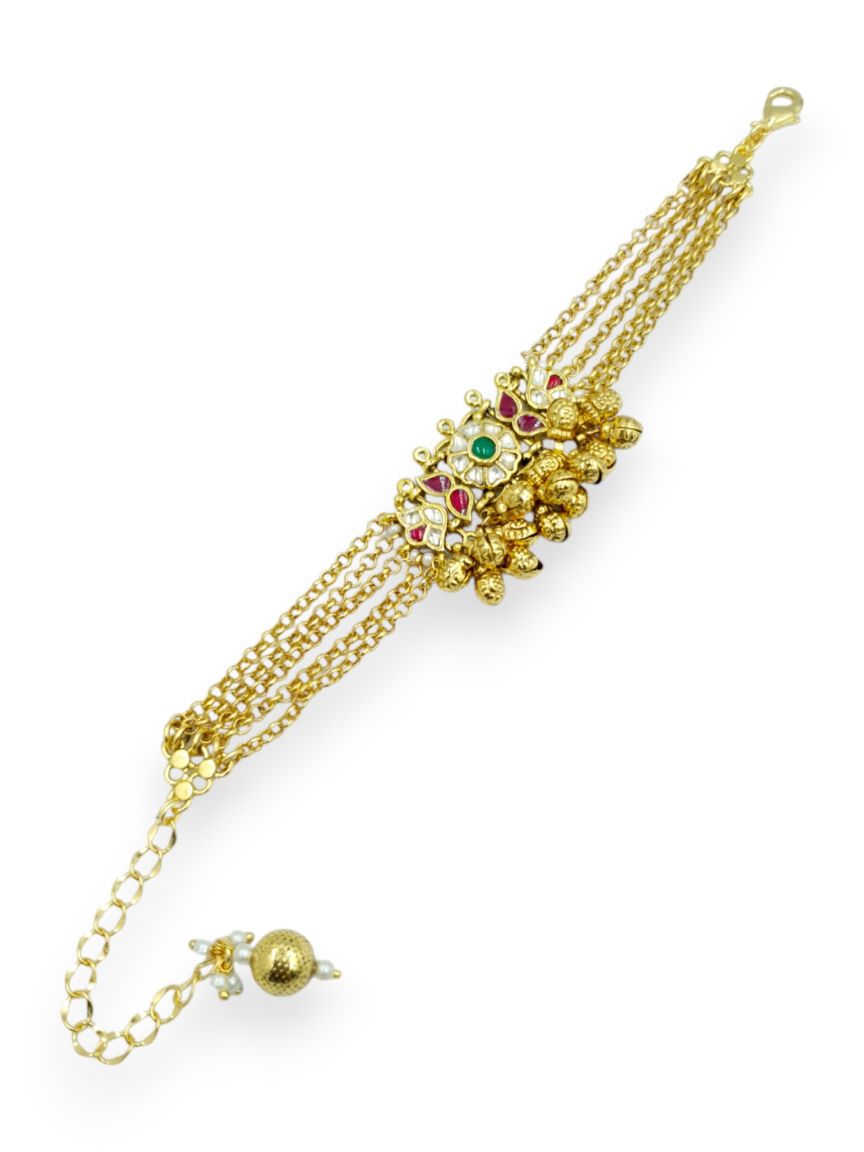 BRACELET IN JADAU KUNDAN STYLE | DESIGN - 23471