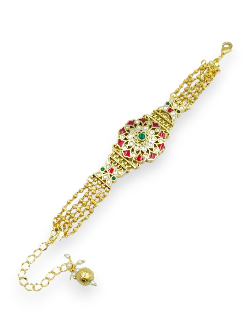 BRACELET IN JADAU KUNDAN STYLE | DESIGN - 23478