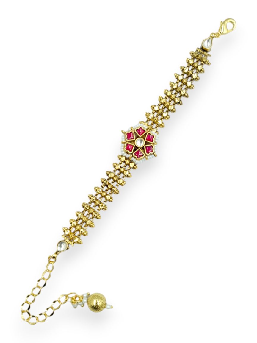 BRACELET IN JADAU KUNDAN STYLE | DESIGN - 23479