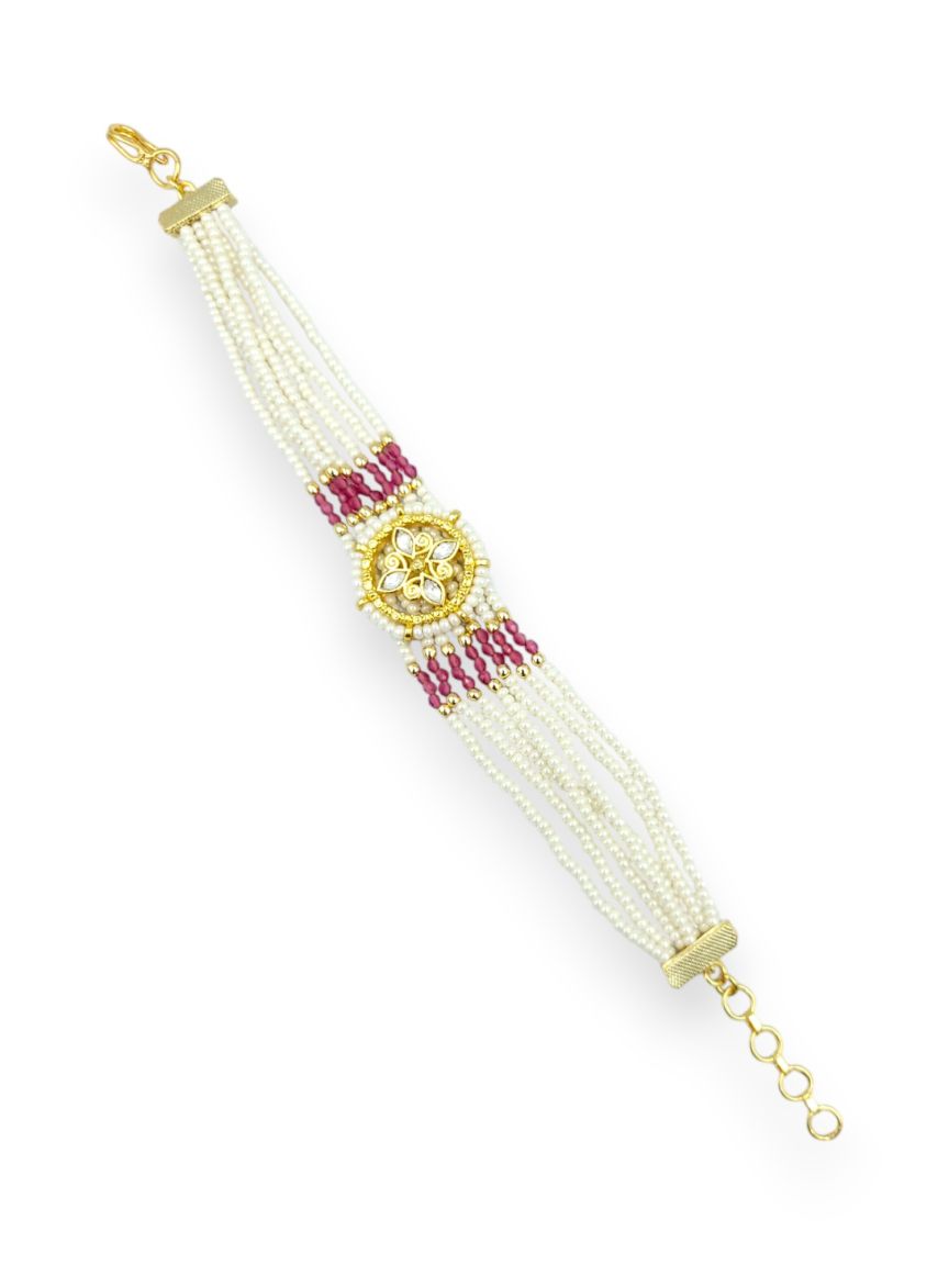BRACELET IN JADAU KUNDAN STYLE | DESIGN - 23911
