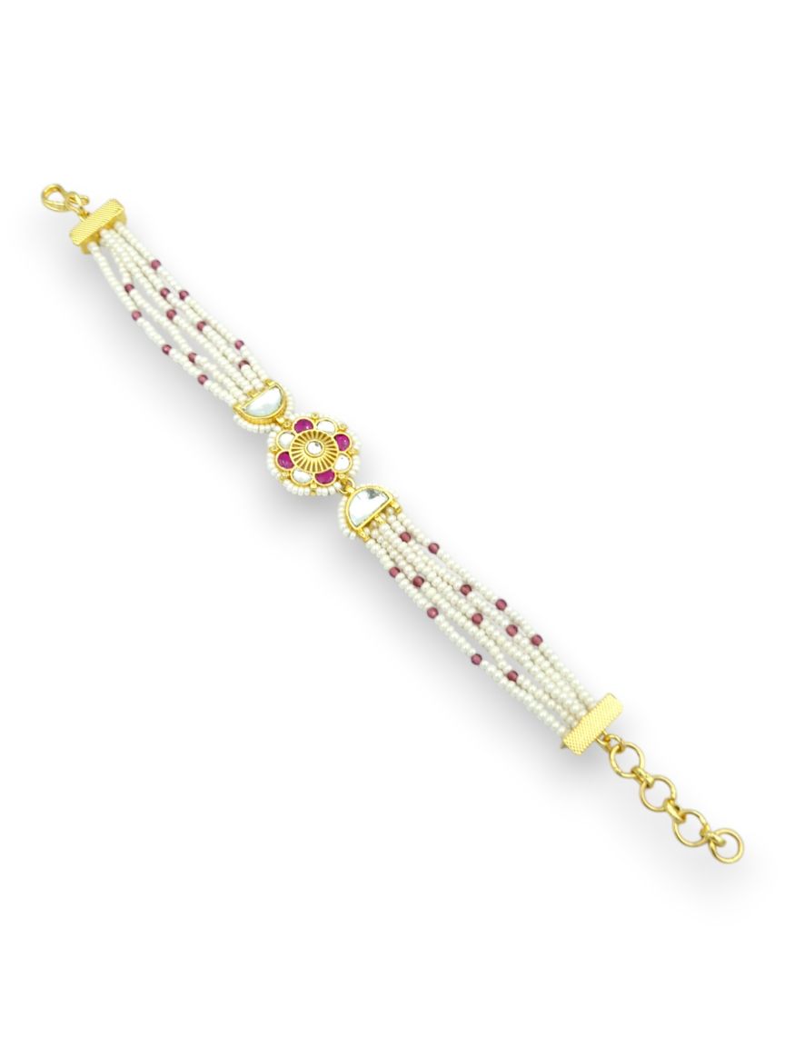 BRACELET IN JADAU KUNDAN STYLE | DESIGN - 24235