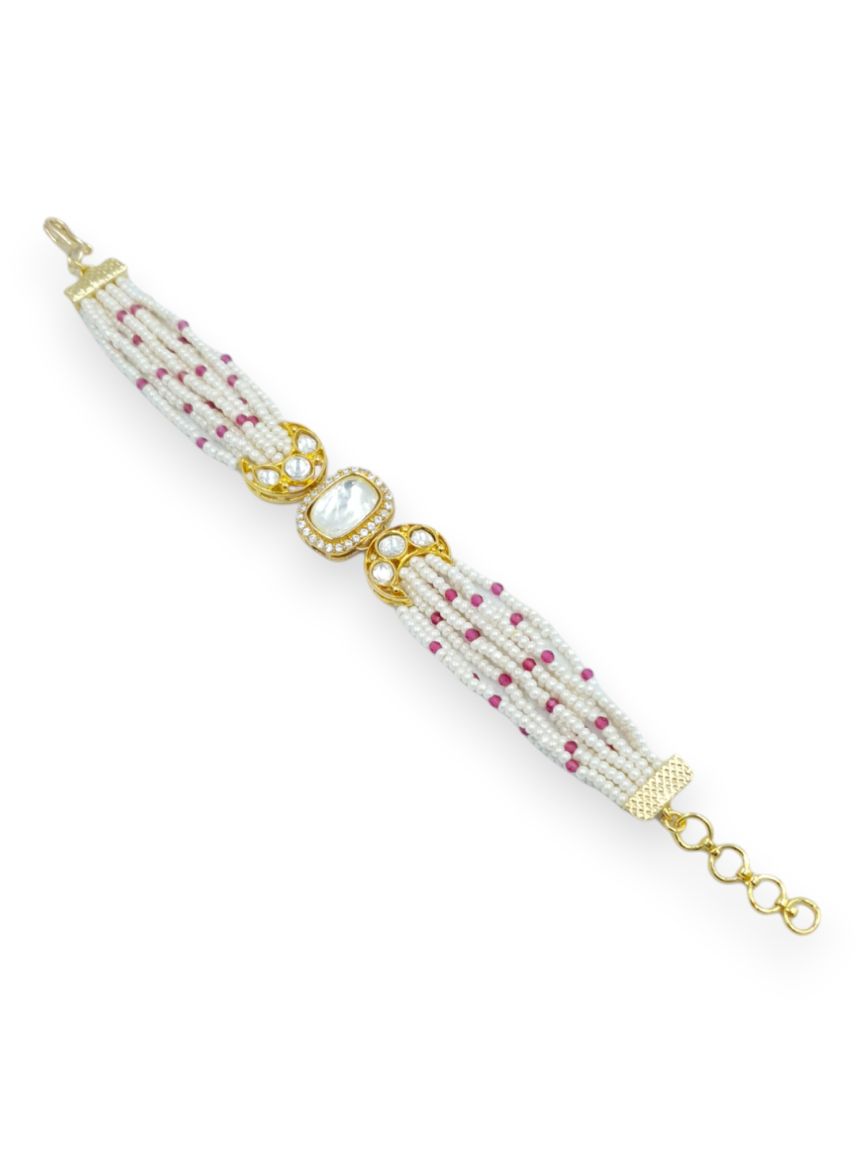 BRACELET IN VILANDI KUNDAN STYLE | DESIGN - 23349
