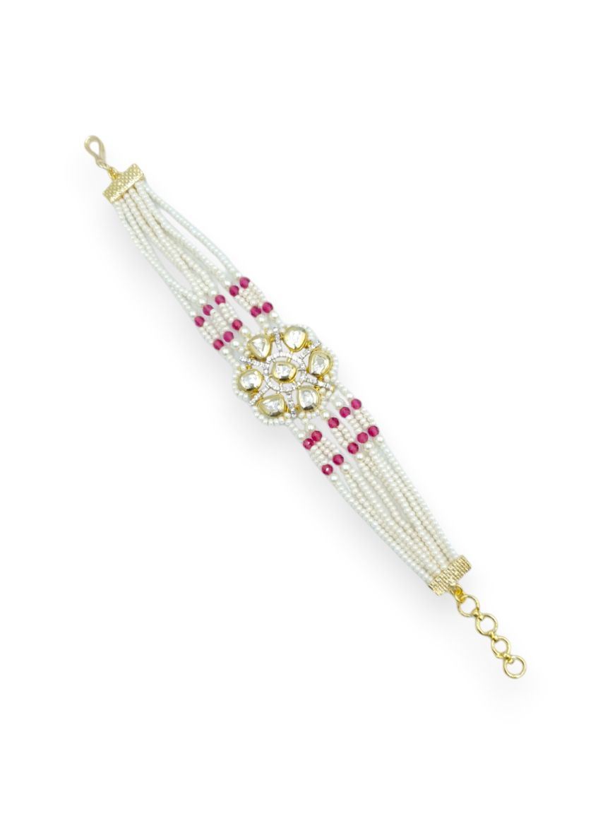 BRACELET IN VILANDI KUNDAN STYLE | DESIGN - 23353