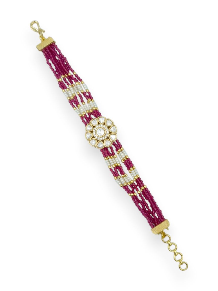 BRACELET IN VILANDI KUNDAN STYLE | DESIGN - 23634