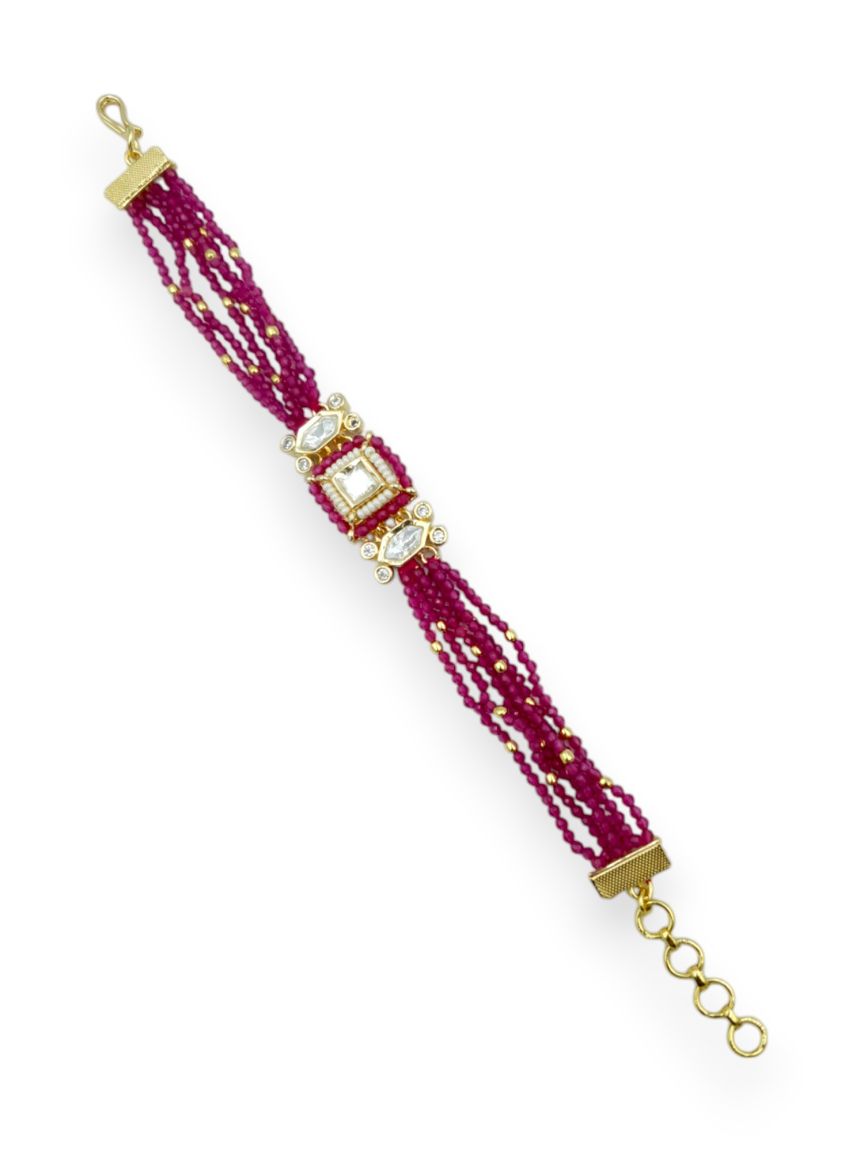 BRACELET IN VILANDI KUNDAN STYLE | DESIGN - 23635