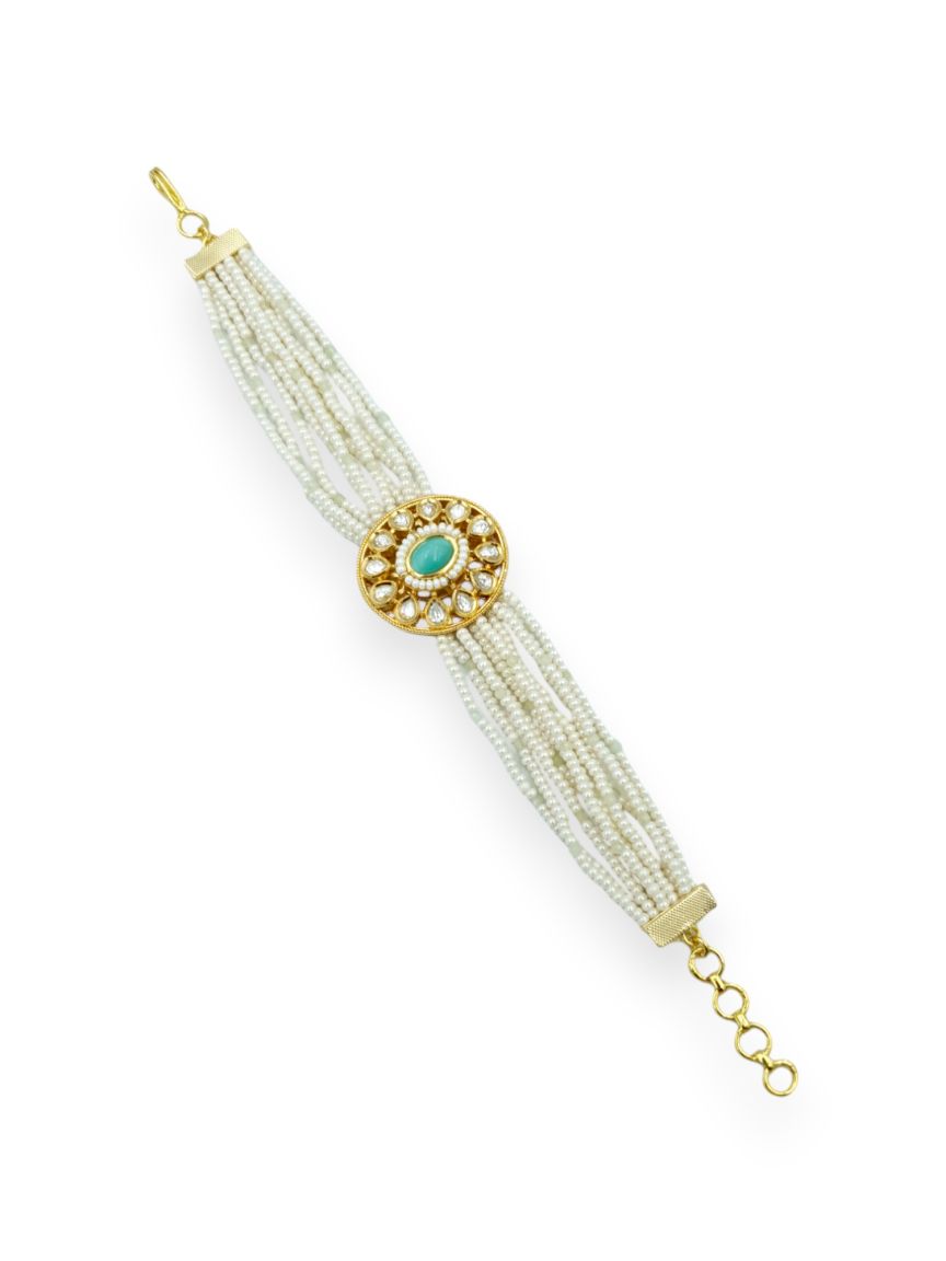 BRACELET IN VILANDI KUNDAN STYLE | DESIGN - 23770