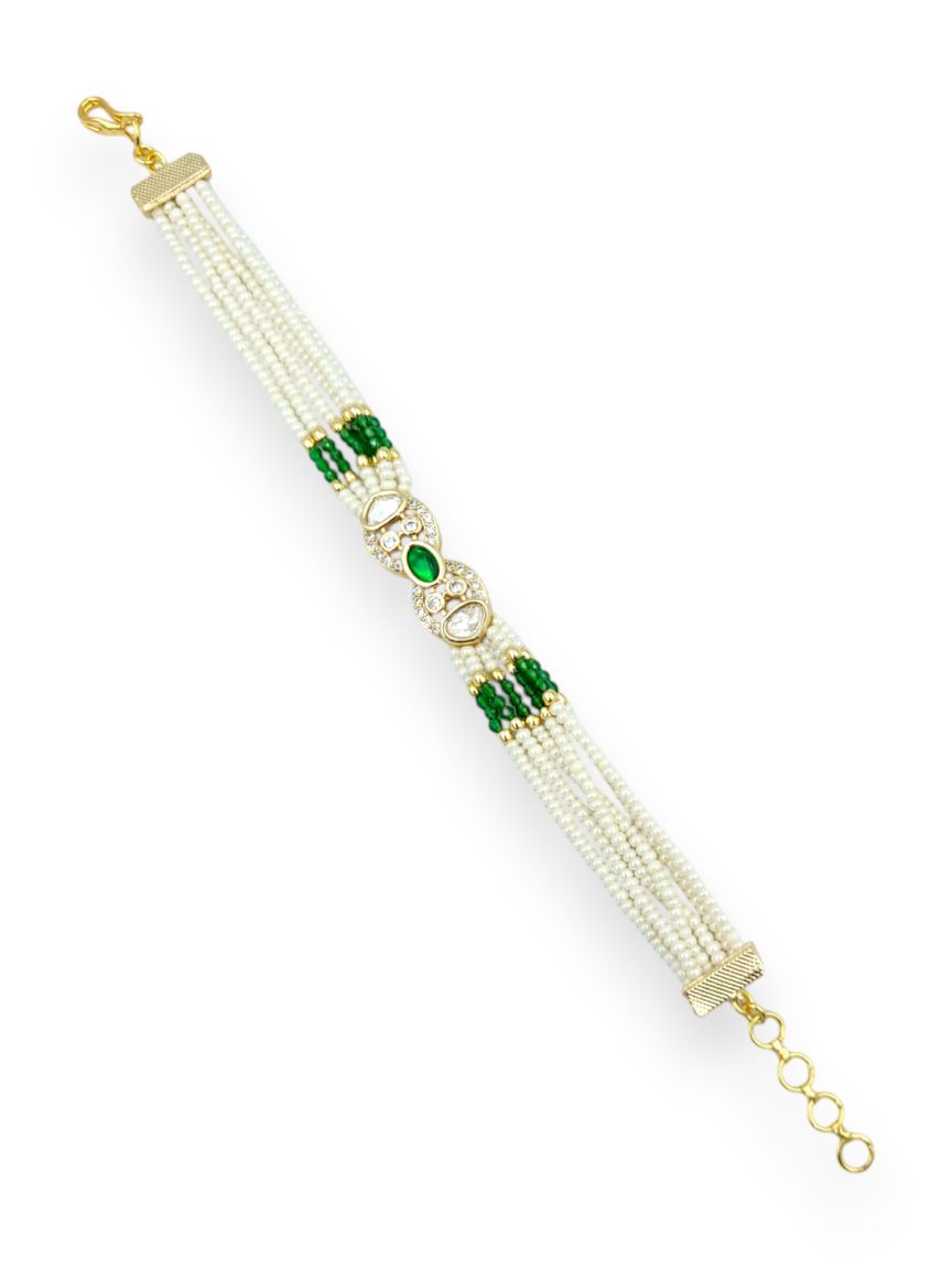 BRACELET IN VILANDI KUNDAN STYLE | DESIGN - 23901