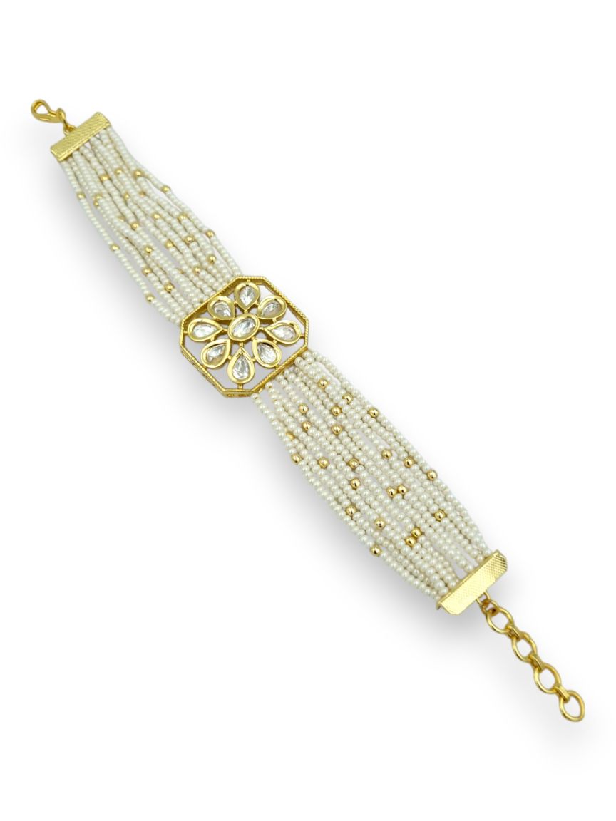 BRACELET IN VILANDI KUNDAN STYLE | DESIGN - 24046
