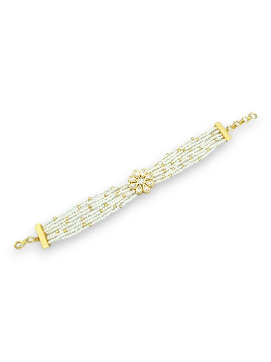 BRACELET IN VILANDI KUNDAN STYLE | DESIGN - 24166