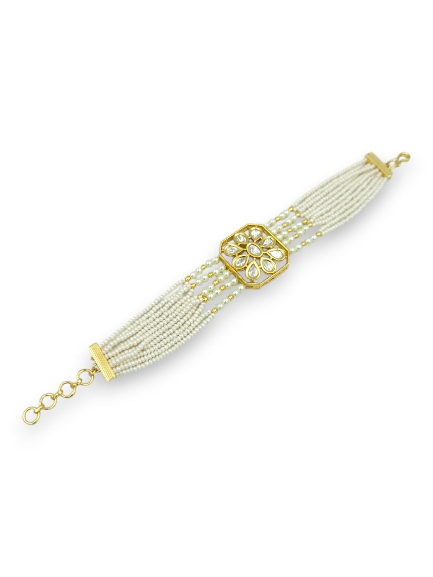 BRACELET IN VILANDI KUNDAN STYLE | DESIGN - 24171