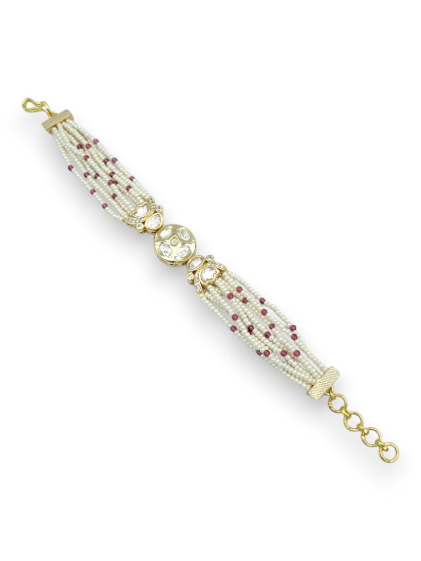 BRACELET IN VILANDI KUNDAN STYLE | DESIGN - 24197