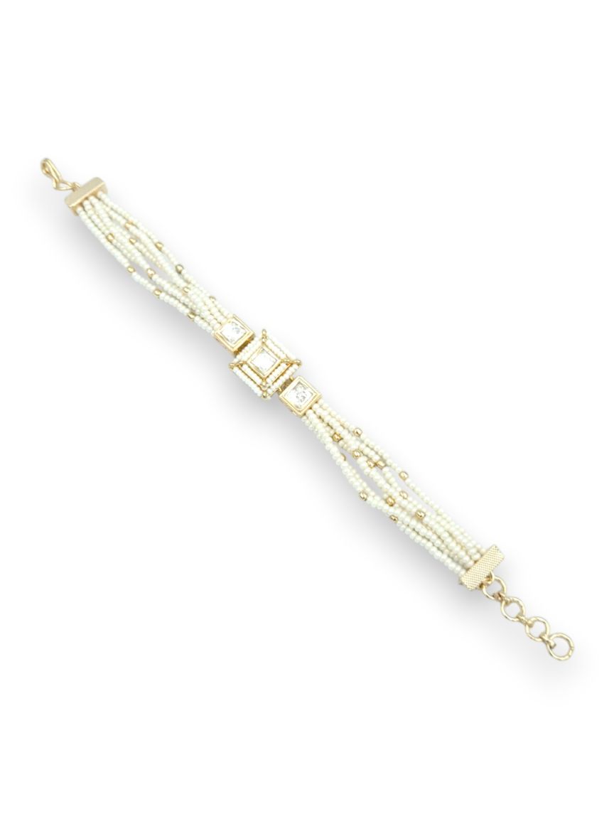 BRACELET IN VILANDI KUNDAN STYLE | DESIGN - 24258
