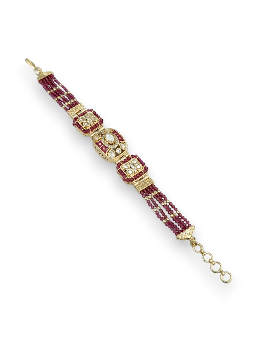 BRACELET IN VILANDI KUNDAN STYLE | DESIGN - 24298