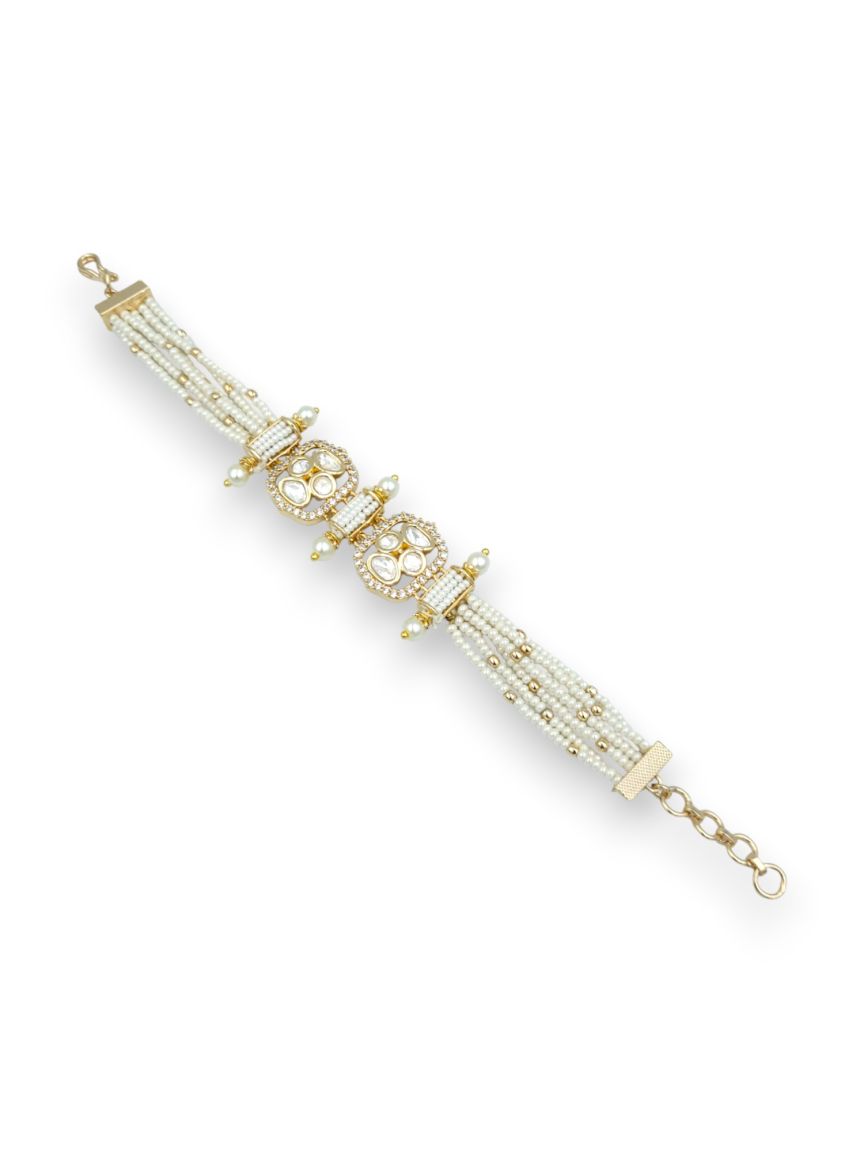 BRACELET IN VILANDI KUNDAN STYLE | DESIGN - 24302