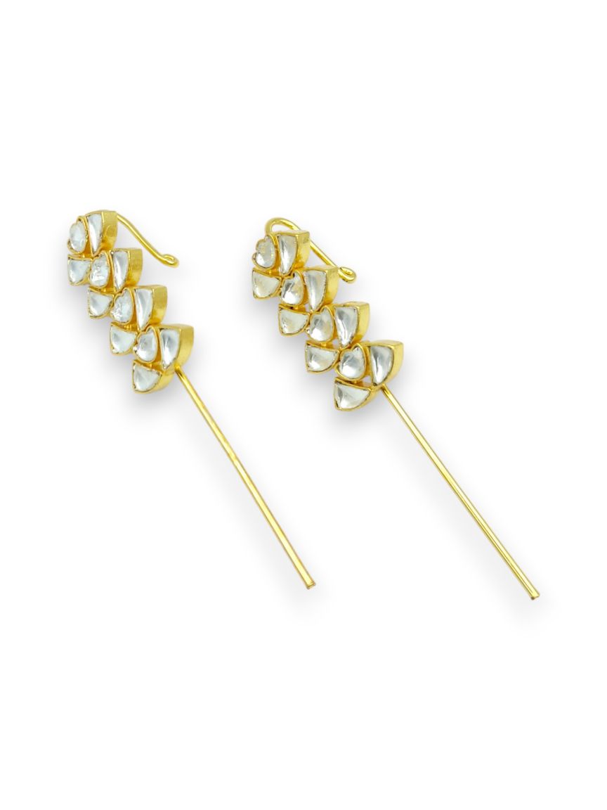 EAR CUFF IN JADAU KUNDAN STYLE | DESIGN - 24318