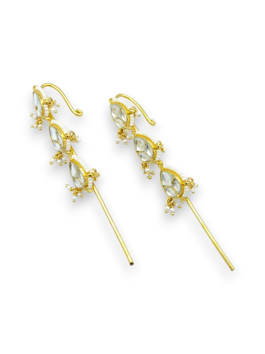 EAR CUFF IN JADAU KUNDAN STYLE | DESIGN - 24320