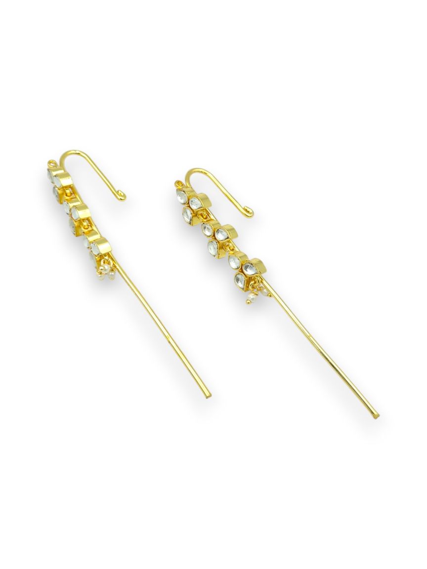 EAR CUFF IN JADAU KUNDAN STYLE | DESIGN - 24321