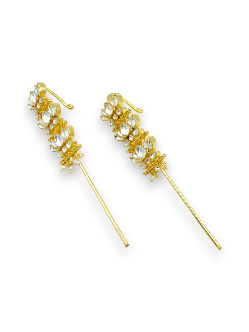 EAR CUFF IN JADAU KUNDAN STYLE | DESIGN - 24322