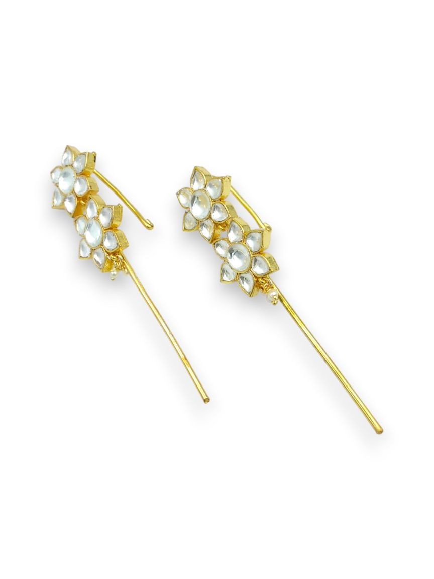 EAR CUFF IN JADAU KUNDAN STYLE | DESIGN - 24324