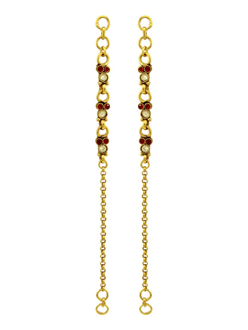 checkered_polki-ear_chain-ENCK13279RDHG