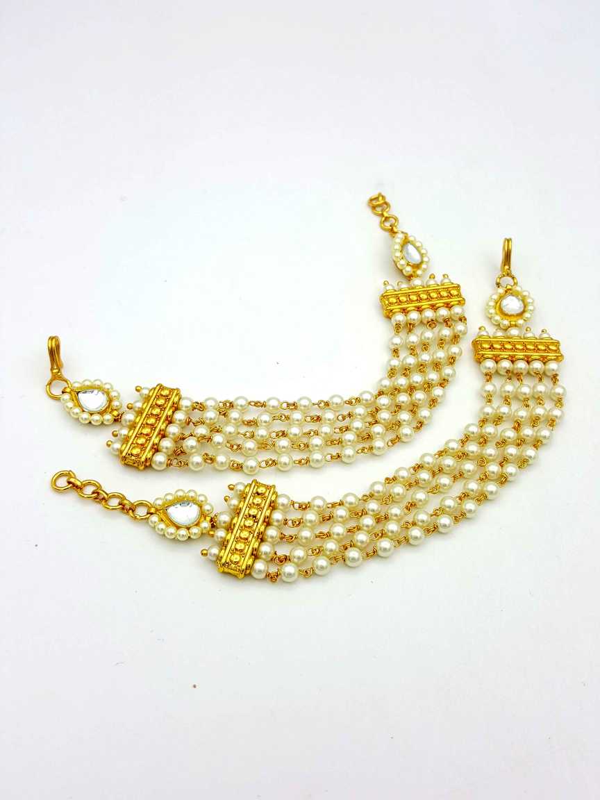 EAR CHAIN in JADAU KUNDAN Style | Design - 18003