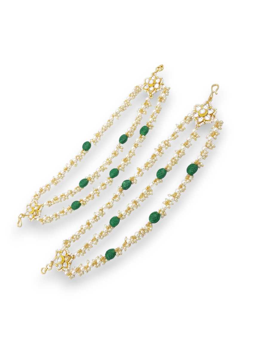 EAR CHAIN in JADAU KUNDAN Style | Design - 22935