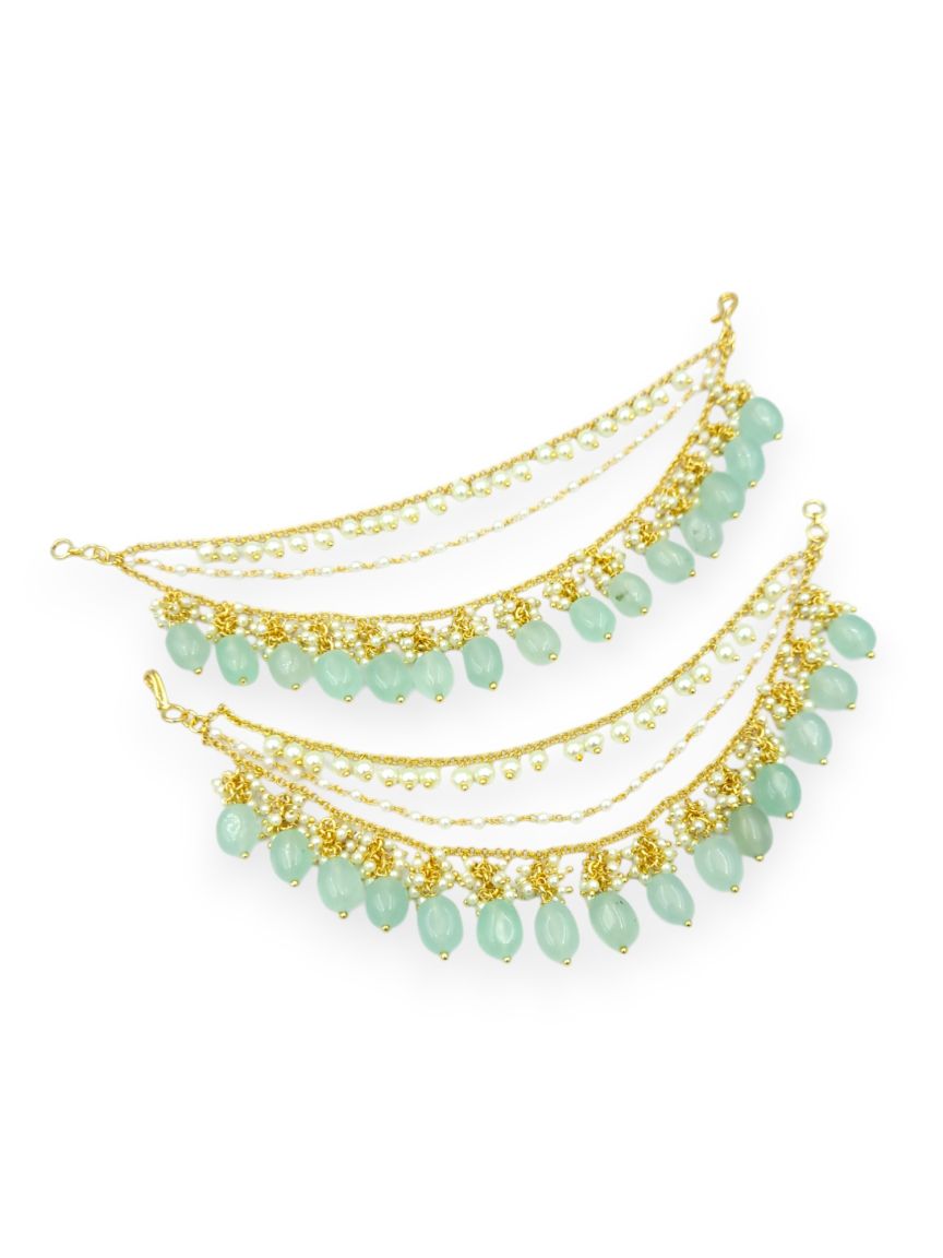 EAR CHAIN IN TRADITIONAL RAJWADI STYLE | DESIGN - 23852