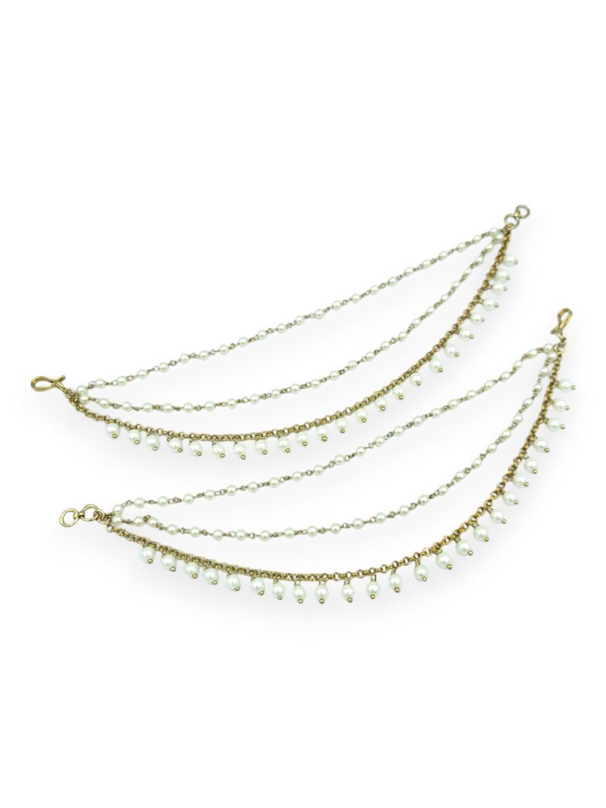 EAR CHAIN IN TRADITIONAL RAJWADI STYLE | DESIGN - 23931