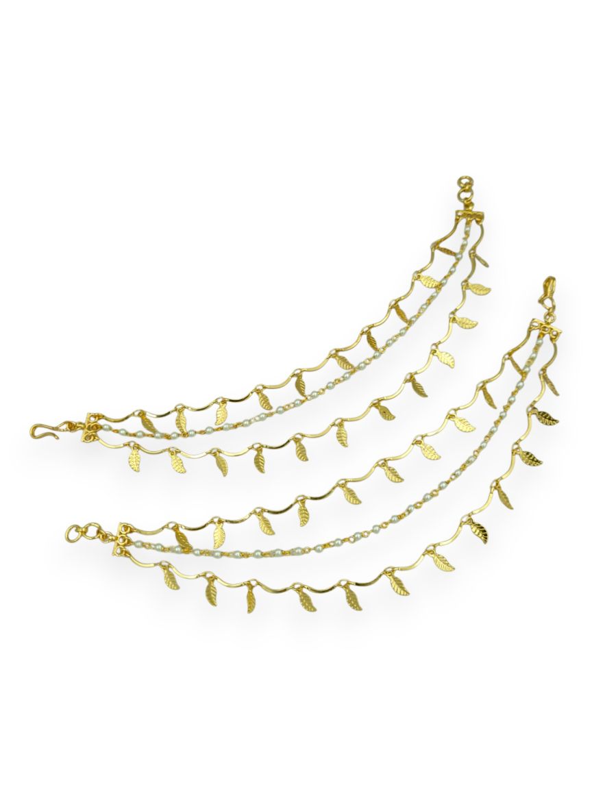 EAR CHAIN IN TRADITIONAL RAJWADI STYLE | DESIGN - 23995