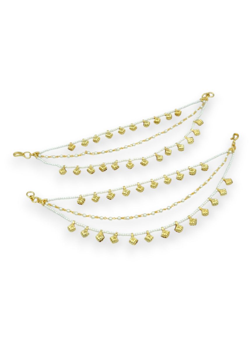 EAR CHAIN IN TRADITIONAL RAJWADI STYLE | DESIGN - 24134