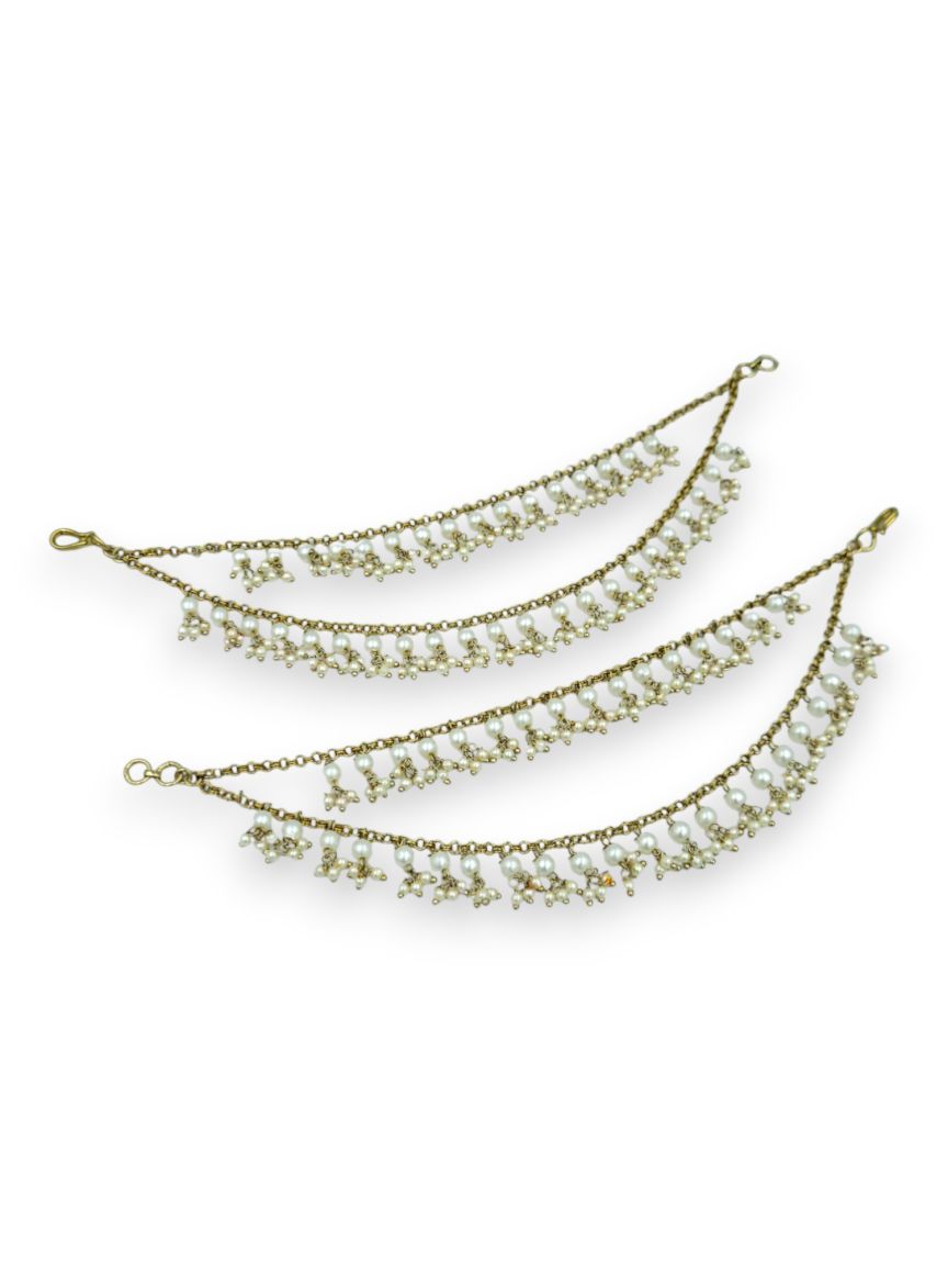 EAR CHAIN IN TRADITIONAL RAJWADI STYLE | DESIGN - 24176