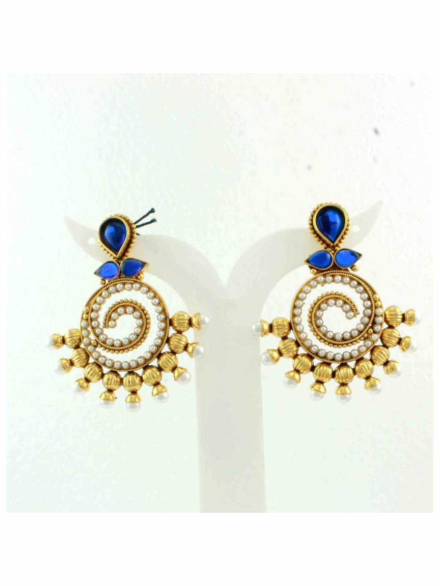 checkered_polki-earring-ERCK10239BLHG