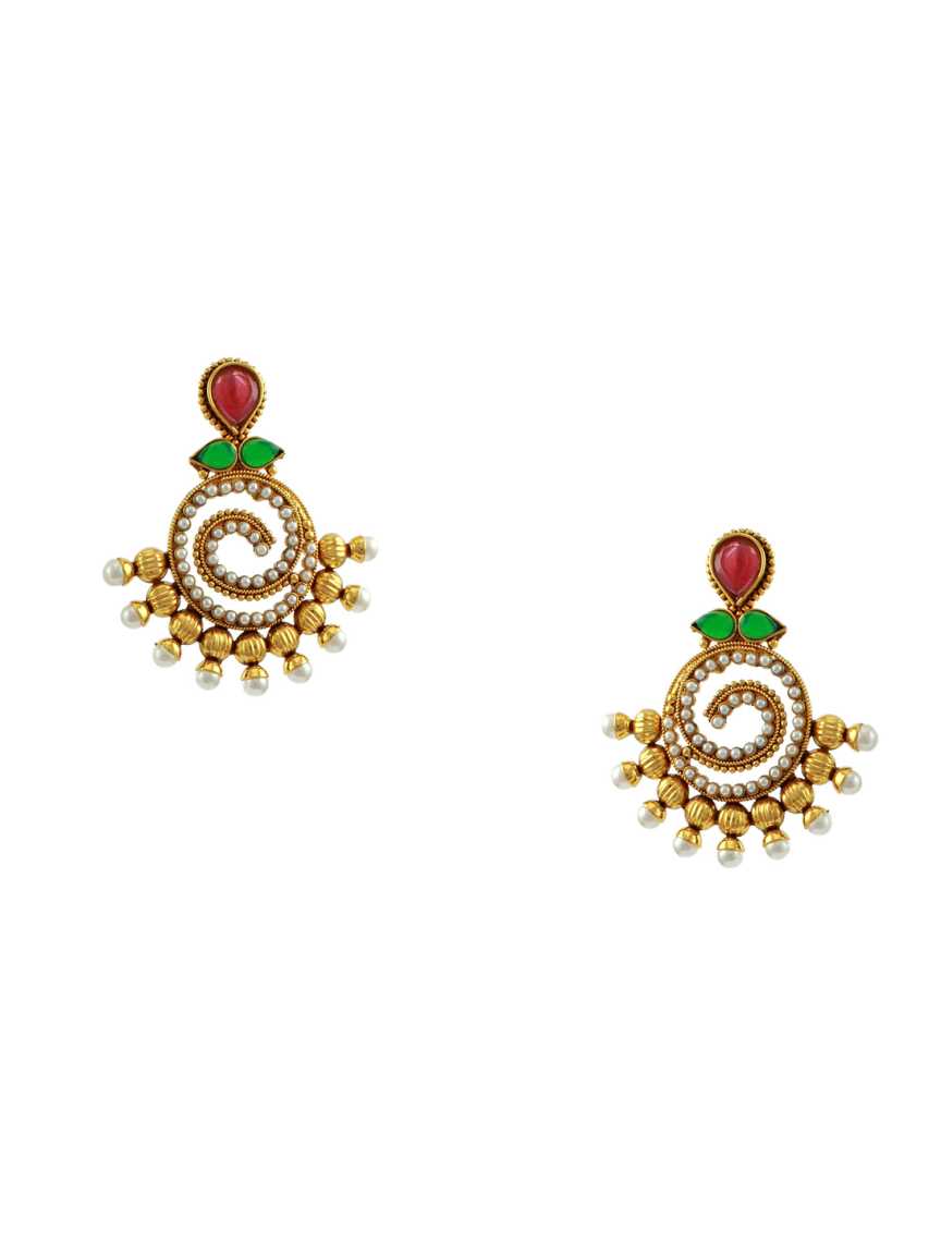checkered_polki-earring-ERCK10239REHG