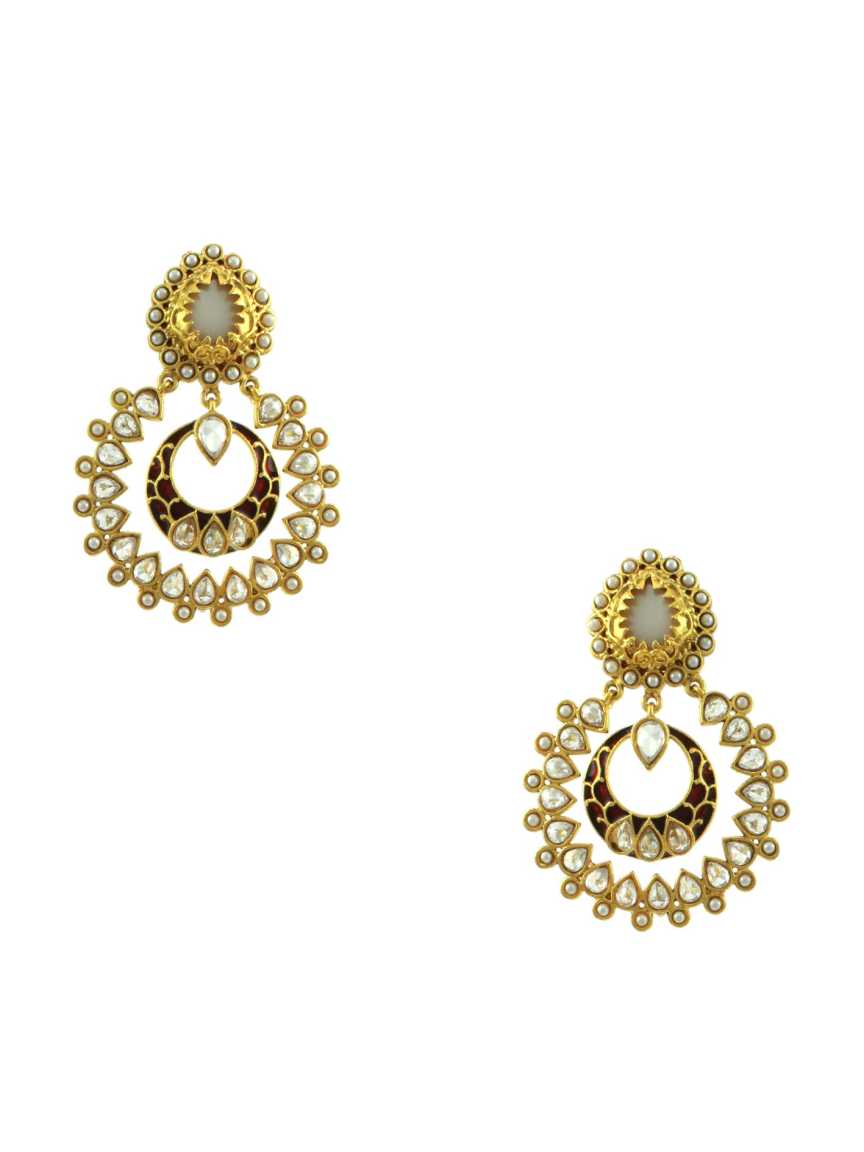checkered_polki-earring-ERCK10244PLRDHG