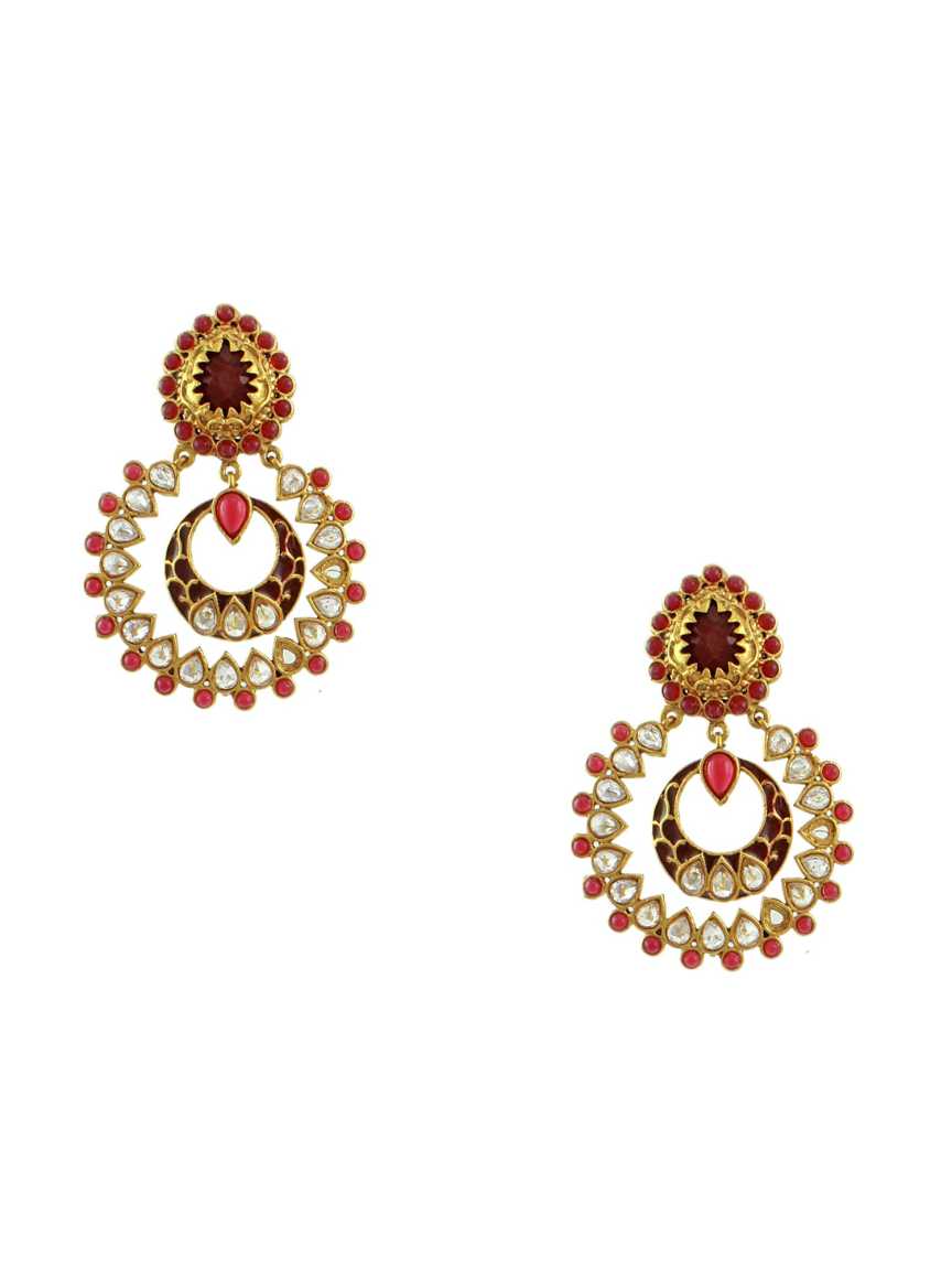 checkered_polki-earring-ERCK10244RBHG