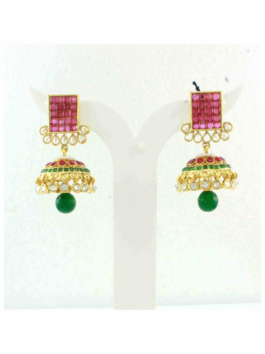 checkered_polki-earring-ERCK10304REHG