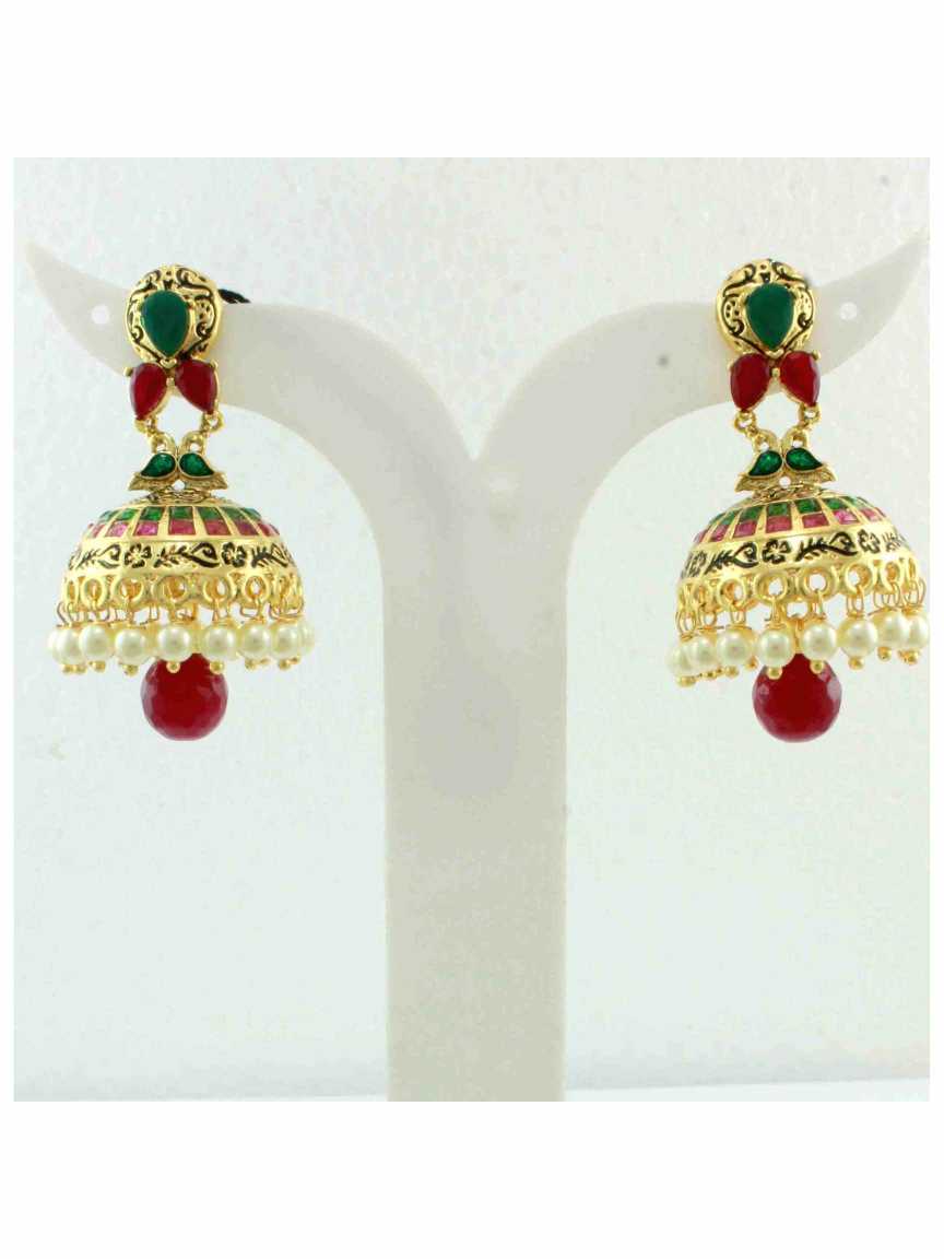 checkered_polki-earring-ERCK10305EYHG