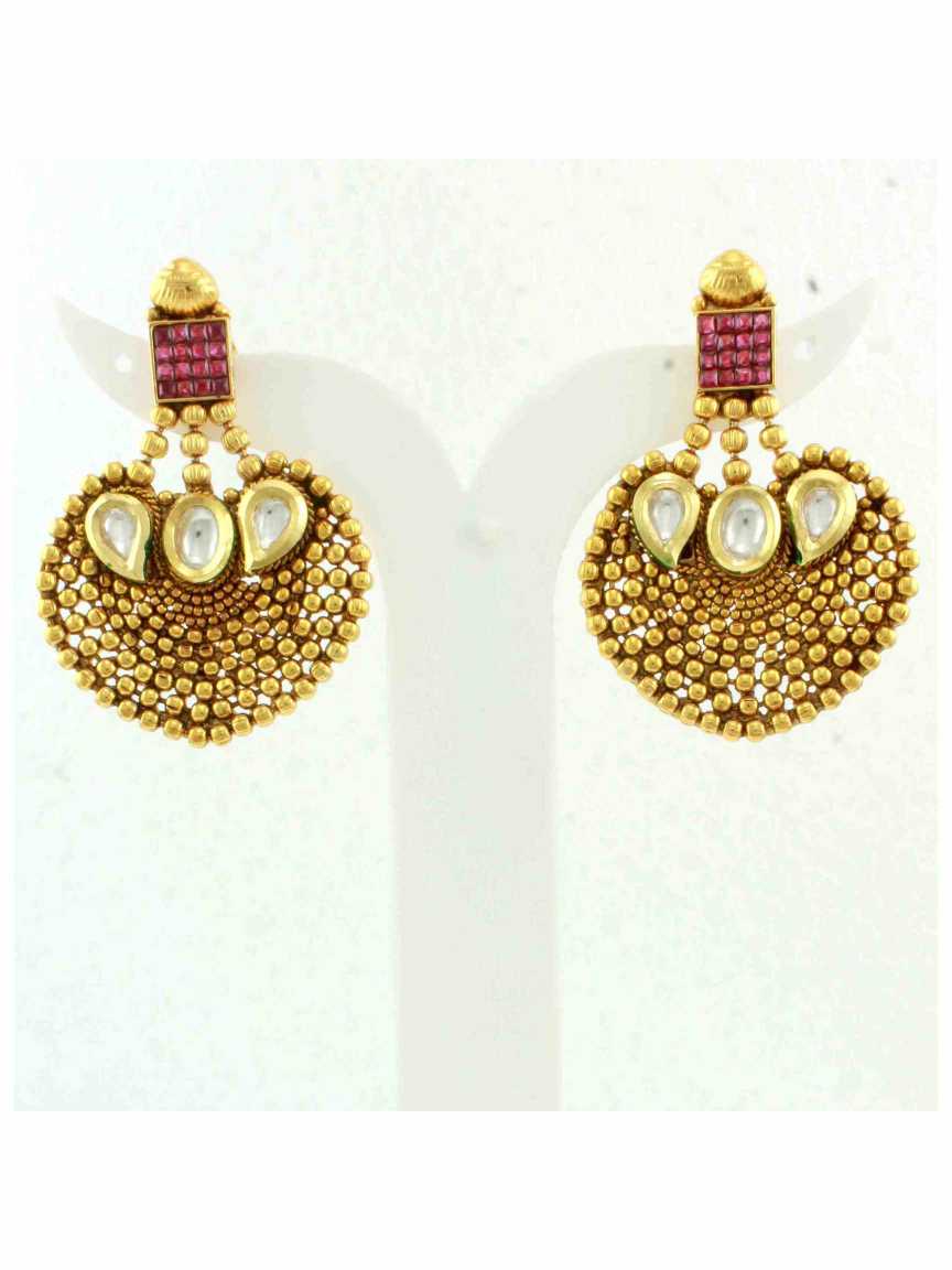 checkered_polki-earring-ERCK10310RBHG