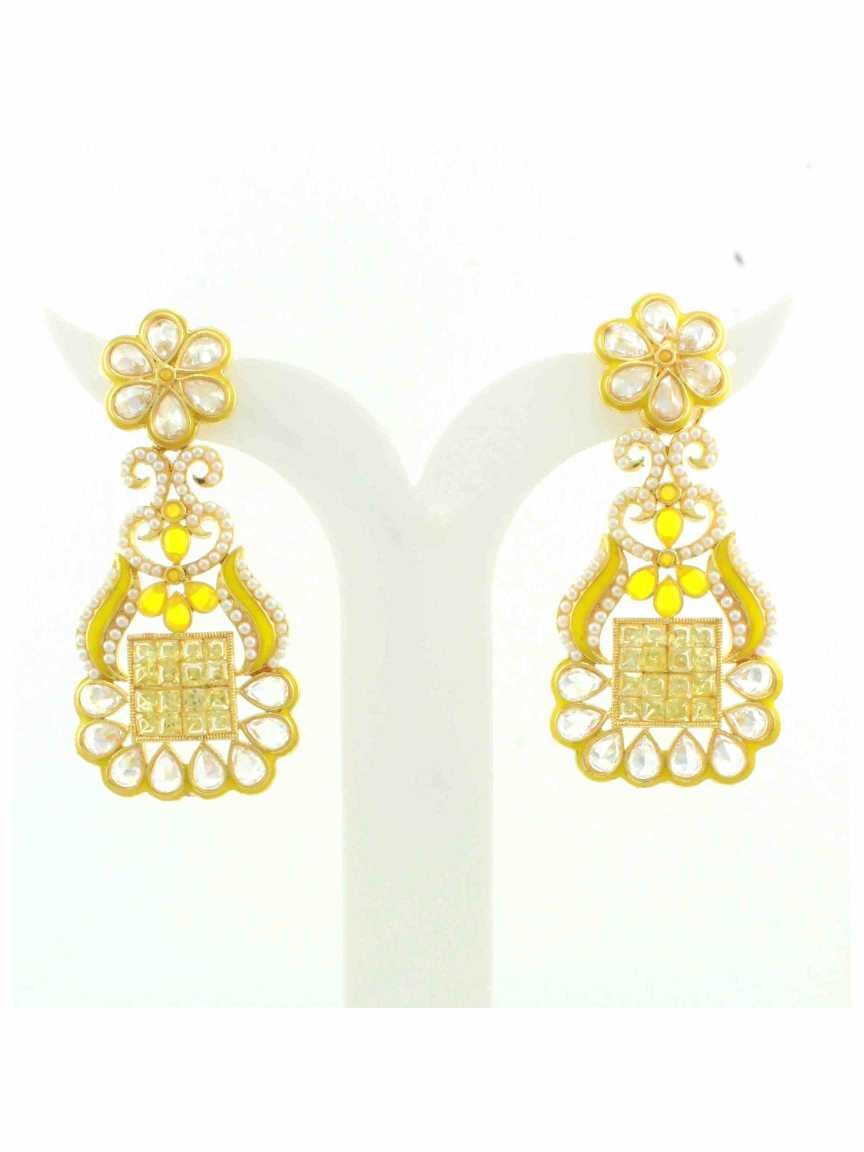 checkered_polki-earring-ERCK10323YLHG