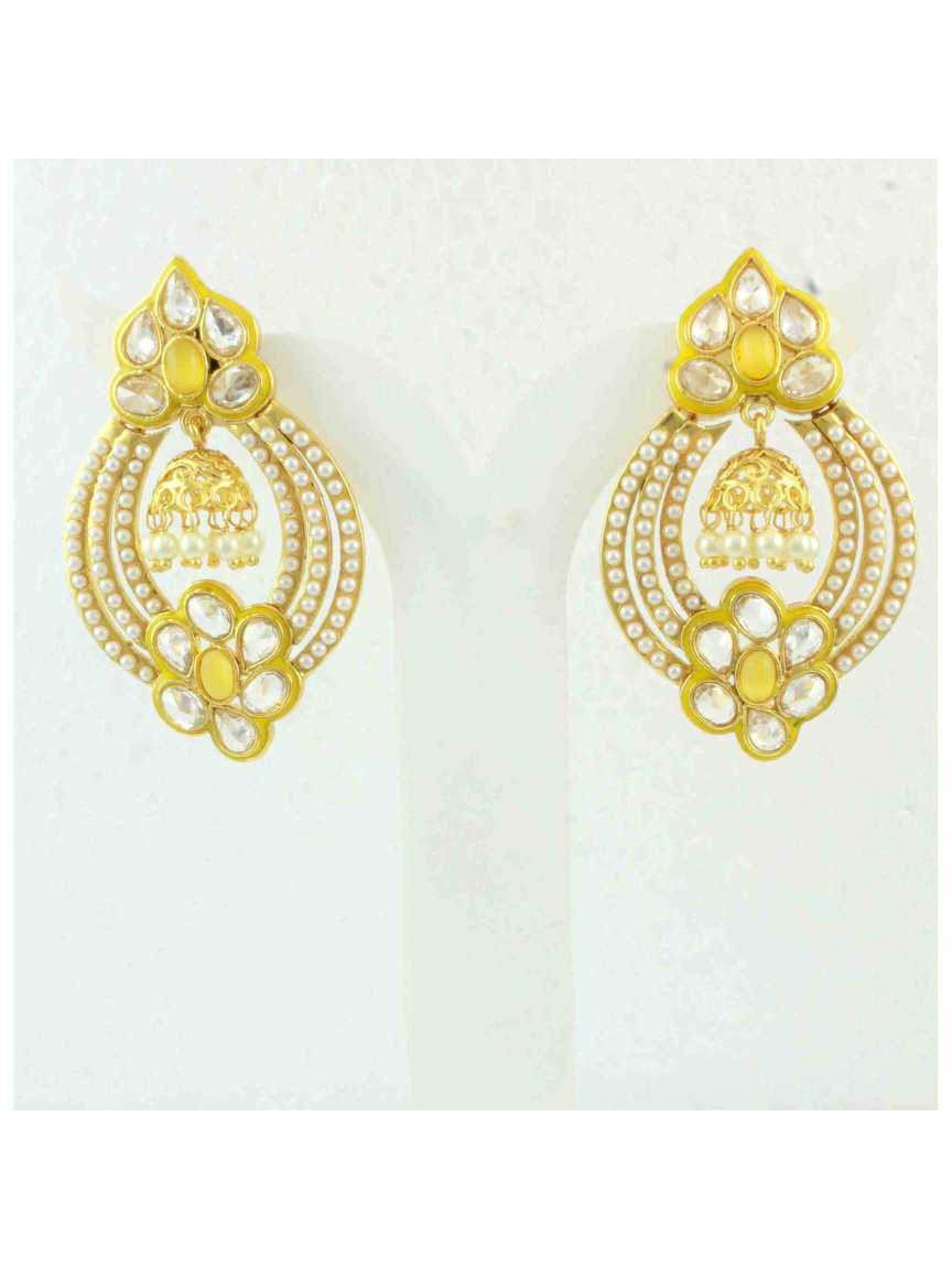 checkered_polki-earring-ERCK10325YLHG