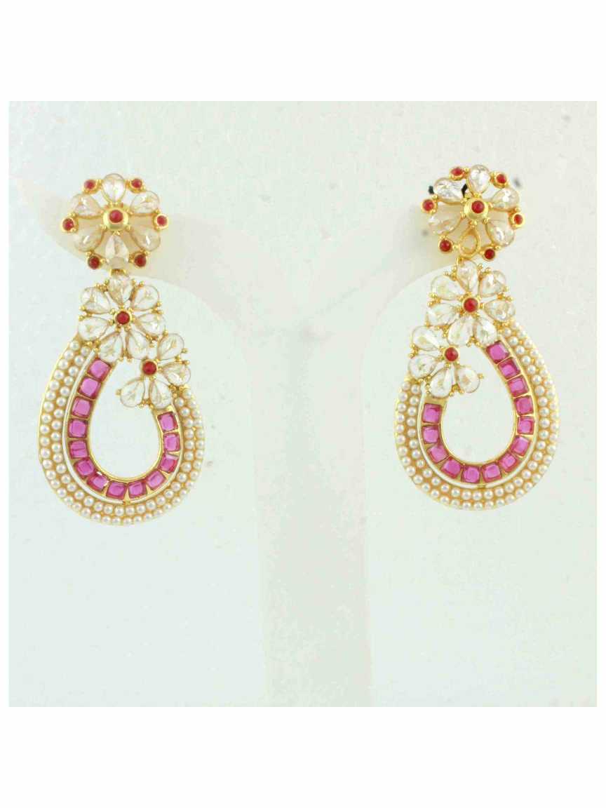 checkered_polki-earring-ERCK10329RBHG