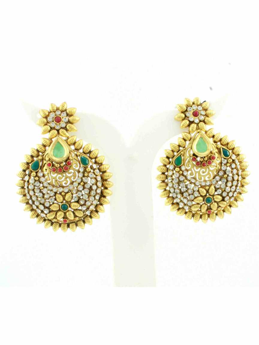 checkered_polki-earring-ERCK10352REHG
