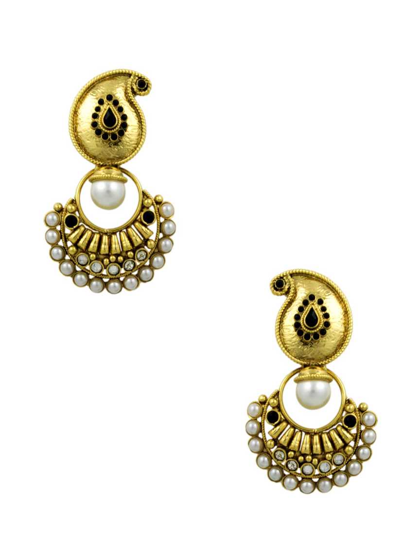 checkered_polki-earring-ERCK10361BKHG