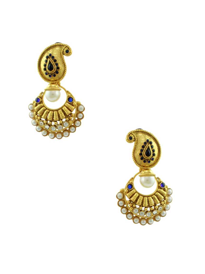 checkered_polki-earring-ERCK10361BLHG