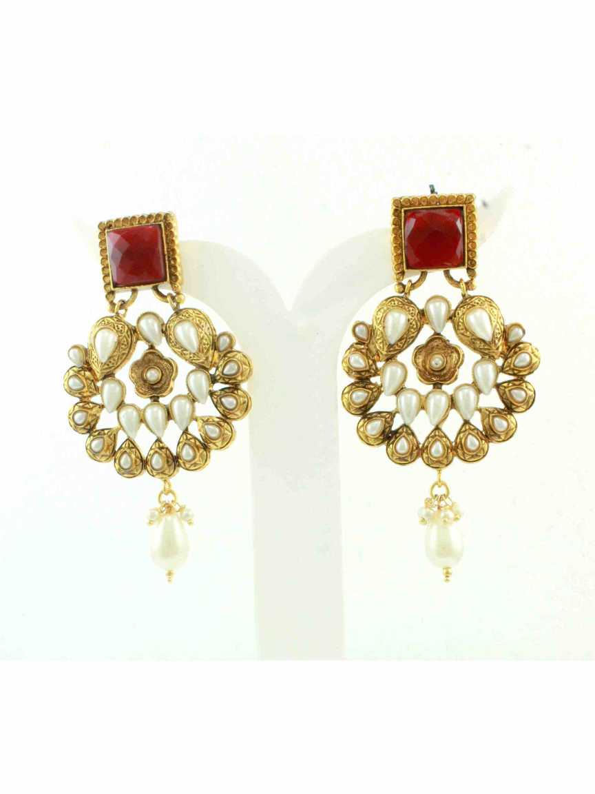 checkered_polki-earring-ERCK10377RBPLHG